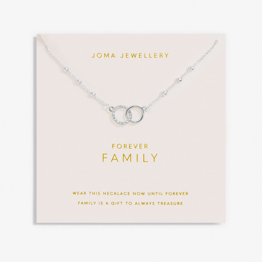 Forever Yours Forever Family Silver Plated Necklace 7489Joma Jewellery7489