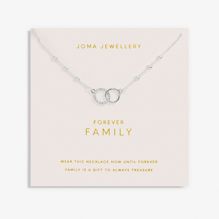 Forever Yours Forever Family Silver Plated Necklace 7489Joma Jewellery7489