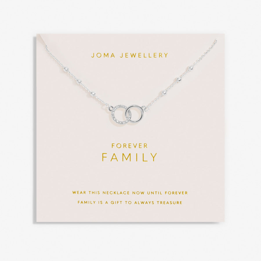 Forever Yours Forever Family Silver Plated Necklace 7489Joma Jewellery7489