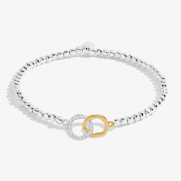 Forever Yours Forever My Soul Sister Silver Gold Plated Bracelet 7480Joma Jewellery7480