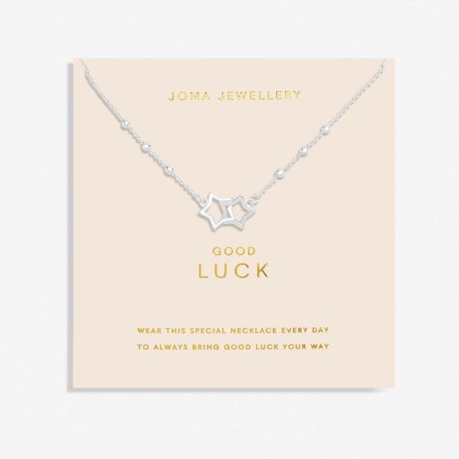 Forever Yours Good Luck Silver Plated 46cm + 5cm Necklace 6717Joma Jewellery6717