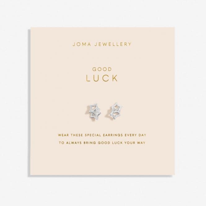 Forever Yours Good Luck Silver Plated Earrings 6766Joma Jewellery6766