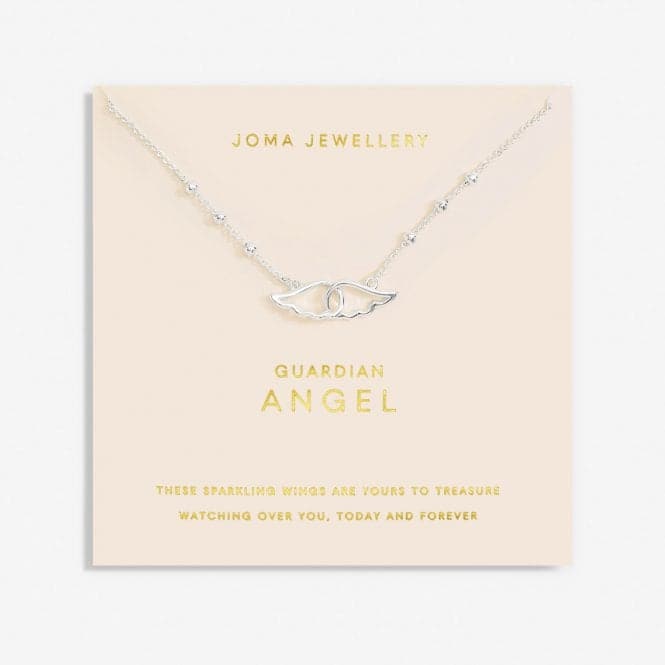 Forever Yours Guardian Angel Silver Plated 46cm + 5cm Necklace 6720Joma Jewellery6720