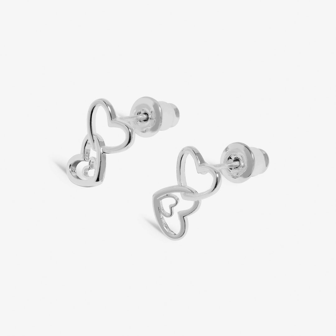 Forever Yours Happy 18th Birthday Silver Plated Earrings 7511Joma Jewellery7511