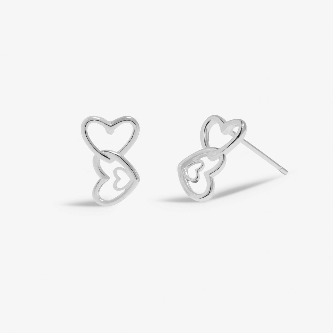 Forever Yours Happy 18th Birthday Silver Plated Earrings 7511Joma Jewellery7511