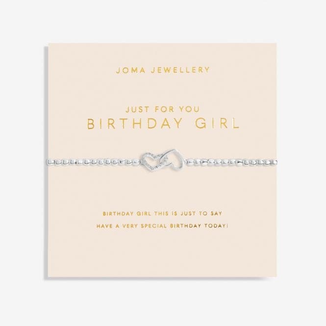 Forever Yours Just For You Birthday Girl Silver 17.5cm Bracelet 6153Joma Jewellery6153