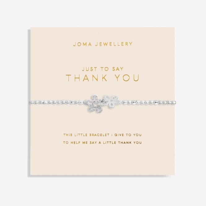 Forever Yours Just To Say Thank You Silver 17.5cm Bracelet 6157Joma Jewellery6157