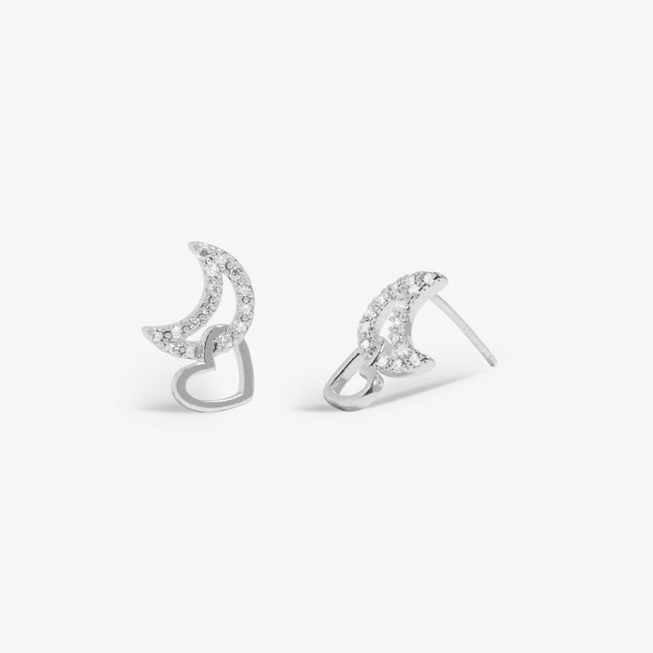 Forever Yours Love You To The Moon Silver Plated Earrings 7507Joma Jewellery7507