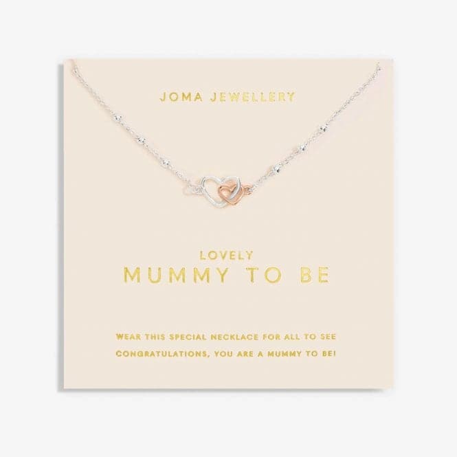 Forever Yours Lovely Mummy To Be Silver Rose Gold Plated 46cm Necklace 6721Joma Jewellery6721