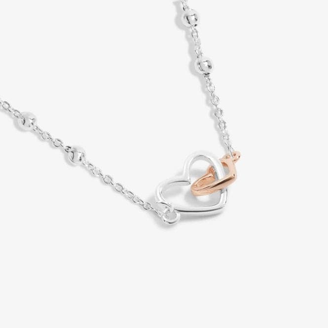 Forever Yours Lovely Mummy To Be Silver Rose Gold Plated 46cm Necklace 6721Joma Jewellery6721