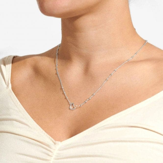 Forever Yours Lovely Mummy To Be Silver Rose Gold Plated 46cm Necklace 6721Joma Jewellery6721