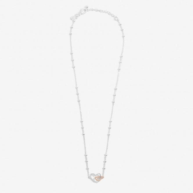 Forever Yours Lovely Mummy To Be Silver Rose Gold Plated 46cm Necklace 6721Joma Jewellery6721