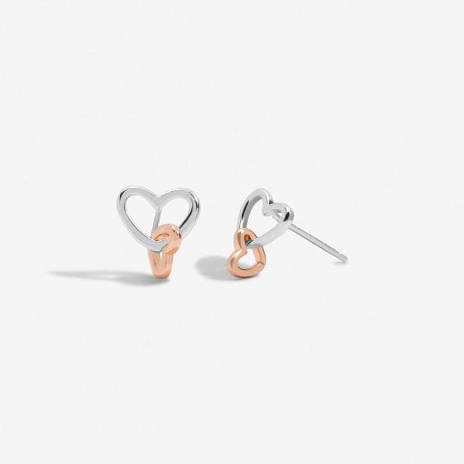 Forever Yours Lovely Mummy To Be Silver Rose Gold Plated Earrings 6770Joma Jewellery6770