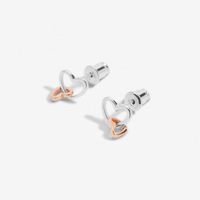 Forever Yours Lovely Mummy To Be Silver Rose Gold Plated Earrings 6770Joma Jewellery6770