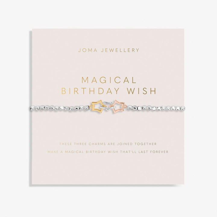 Forever Yours Magical Birthday Wish Silver Bracelet 8281Joma Jewellery8281