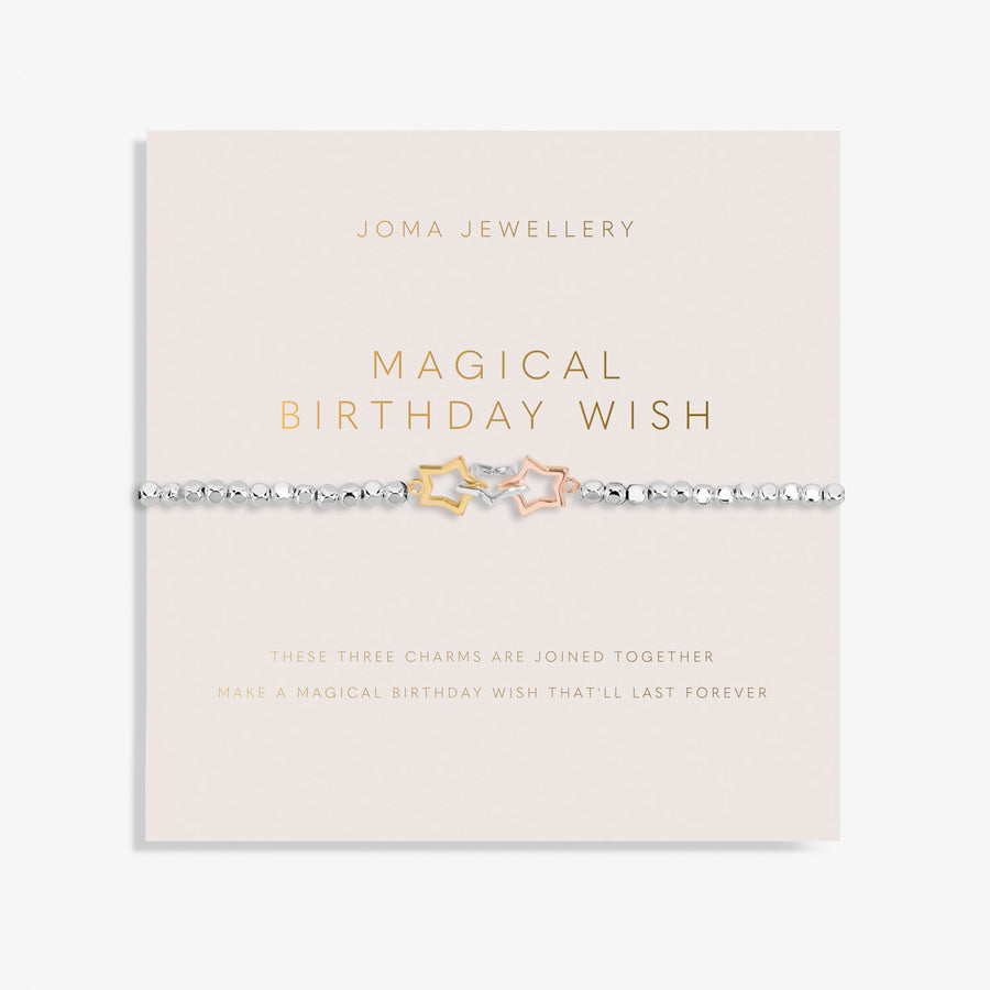 Forever Yours Magical Birthday Wish Silver Bracelet 8281Joma Jewellery8281