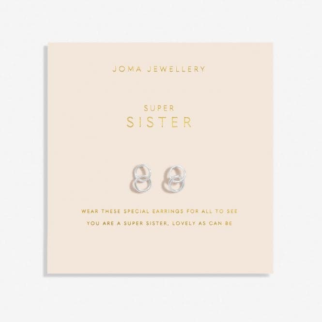 Forever Yours Super Sister Silver Plated Earrings 6762Joma Jewellery6762