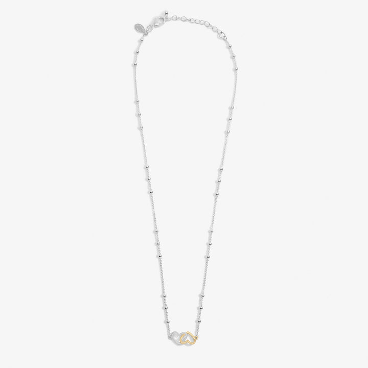 Forever Yours You Have A Heart Of Gold Silver Gold Plated Necklace 7495Joma Jewellery7495