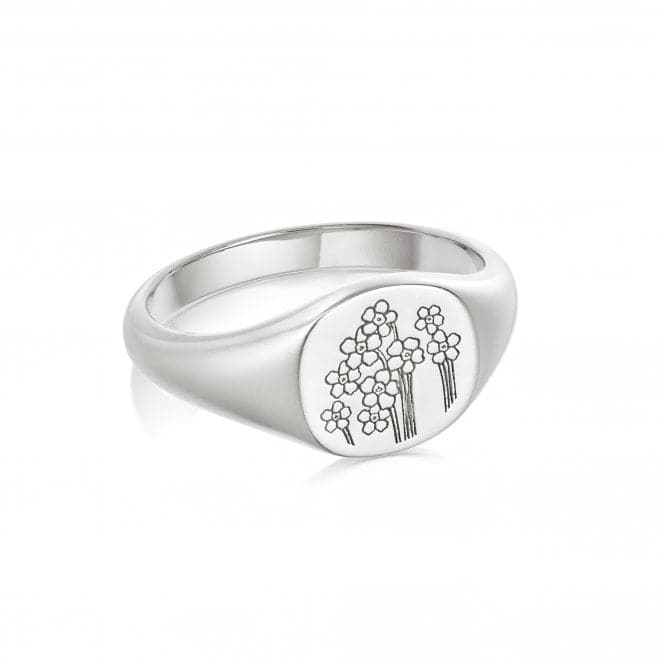 Forget Me Not Signet Sterling Silver Ring FR02_SLVDaisyFR02_SLV_L