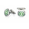 Fred Bennett Green Enamel Round Cufflinks V505Fred BennettV505