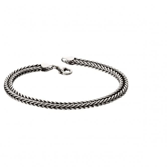 Oxidised Fox Tail Chain Bracelet B5126