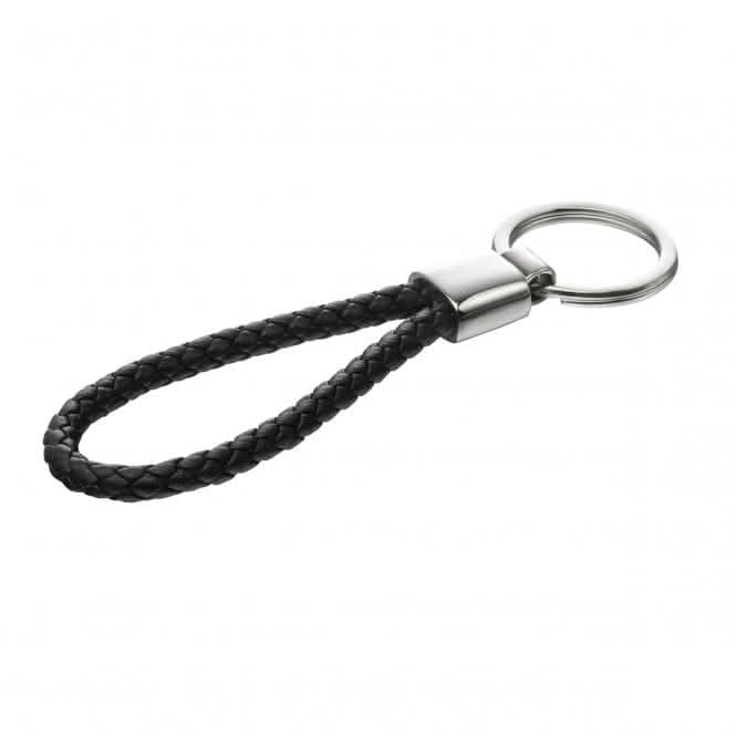 Plait Leather Keyring Y2626