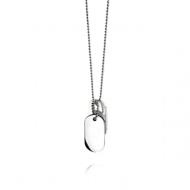 Fred Bennett Stainless Steel Oval Dogtags 56cm Necklace N2686Fred BennettN2686