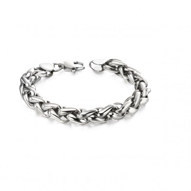 Fred Bennett Steel Twisted Black Link Bracelet B5057Fred BennettB5057