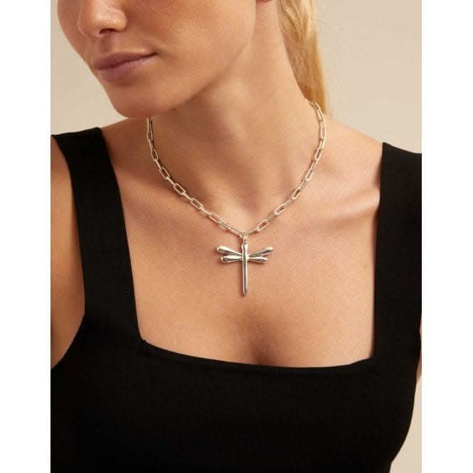 Freedom Silver Metal NecklaceUNOde50COL1574MTL0000U