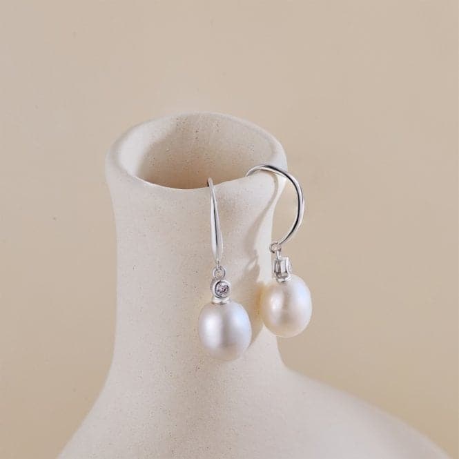 Fresh Water Pearl Dropper Earrings ERLE028Ellie Rose LondonERLE028