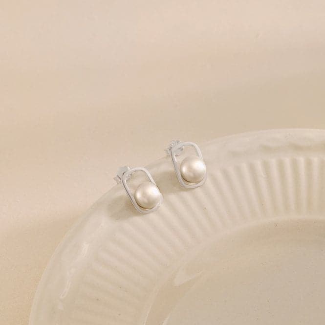 Fresh Water Pearl Oblong Set Earrings ERLE031Ellie Rose LondonERLE031