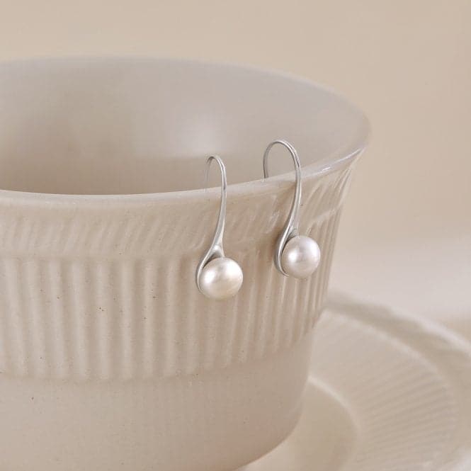 Fresh Water Pearl Rigid Dropper Earrings ERLE019Ellie Rose LondonERLE019