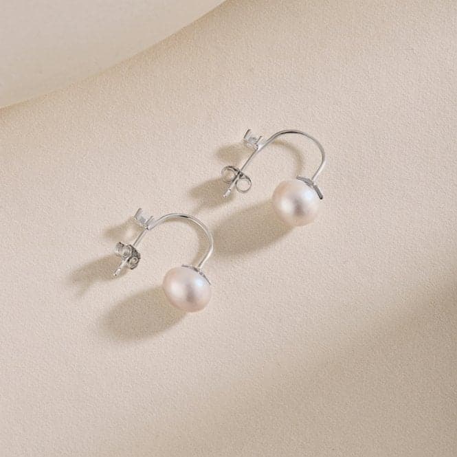 Fresh Water Pearl Round Star Dropper Earrings ERLE025Ellie Rose LondonERLE025