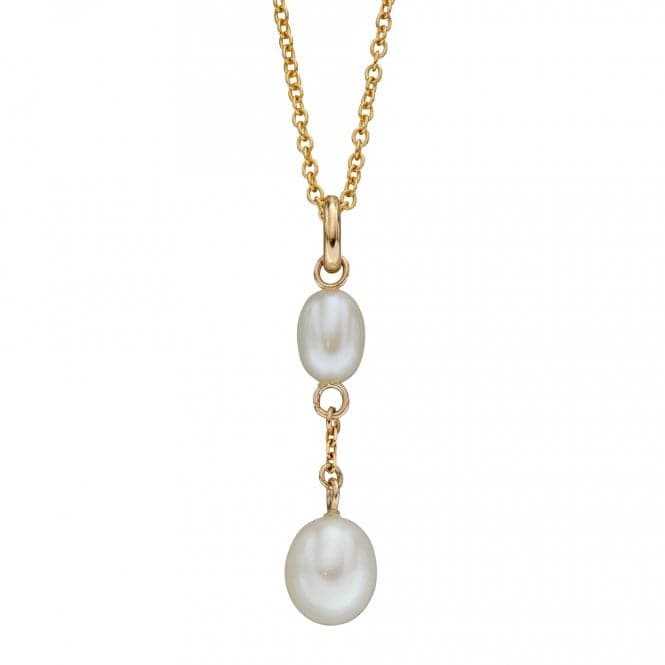 Fresh Water Pearl Tier Drop Yellow Gold PendantGP2282WElements GoldGP2282W