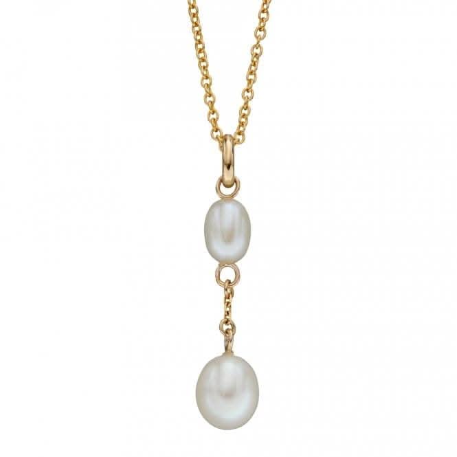 Fresh Water Pearl Tier Drop Yellow Gold PendantGP2282WElements GoldGP2282W