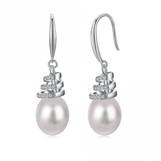 Fresh Water Pearl Twirl Dropper Earrings ERLE026Ellie Rose LondonERLE026