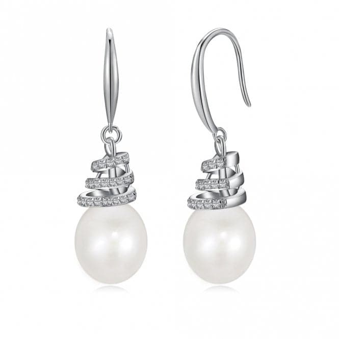 Fresh Water Pearl Twirl Dropper Earrings ERLE026Ellie Rose LondonERLE026