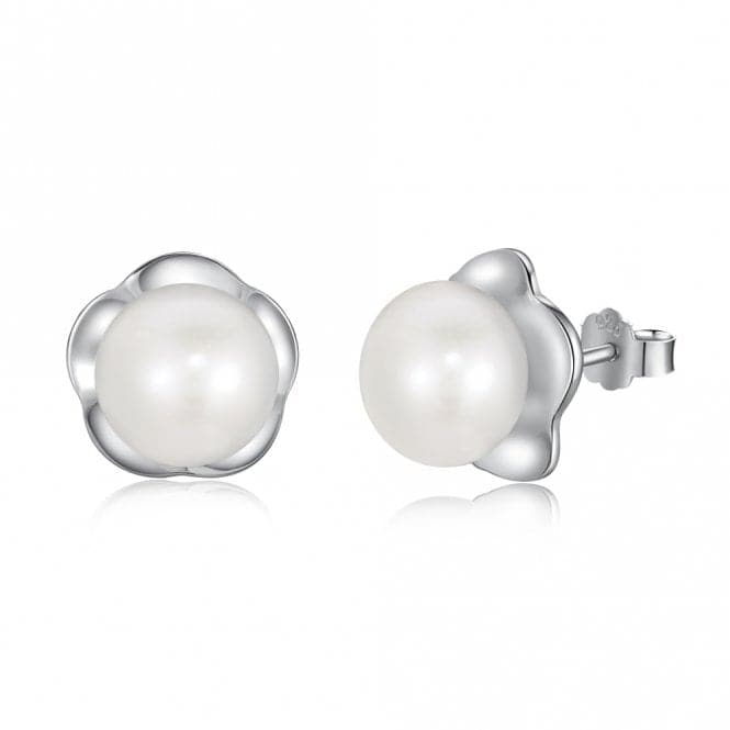 Fresh Water Pearl Wavy Edge Earrings ERLE034Ellie Rose LondonERLE034