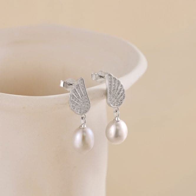 Fresh Water Pearl Wing Dropper Earrings ERLE024Ellie Rose LondonERLE024