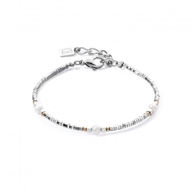 Freshwater Pearl White Silver Bracelet 1127/30-1417