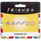 FRIENDS TV Show Set of 3 Earring Studs; Frame, Coffee Cup, FRIENDS LogoFRIENDSFTE0014