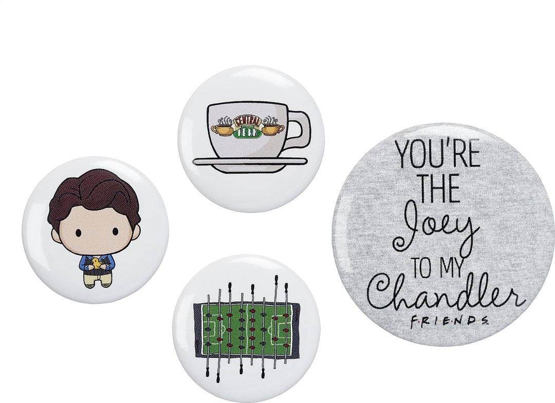 FRIENDS TV Show Set of 4 Chandler Button Badges FTB0011FRIENDSFTB0011