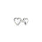 From Guess With Love Crystal Heart Silver Stud Earrings UBE70039Guess JewelleryUBE70039