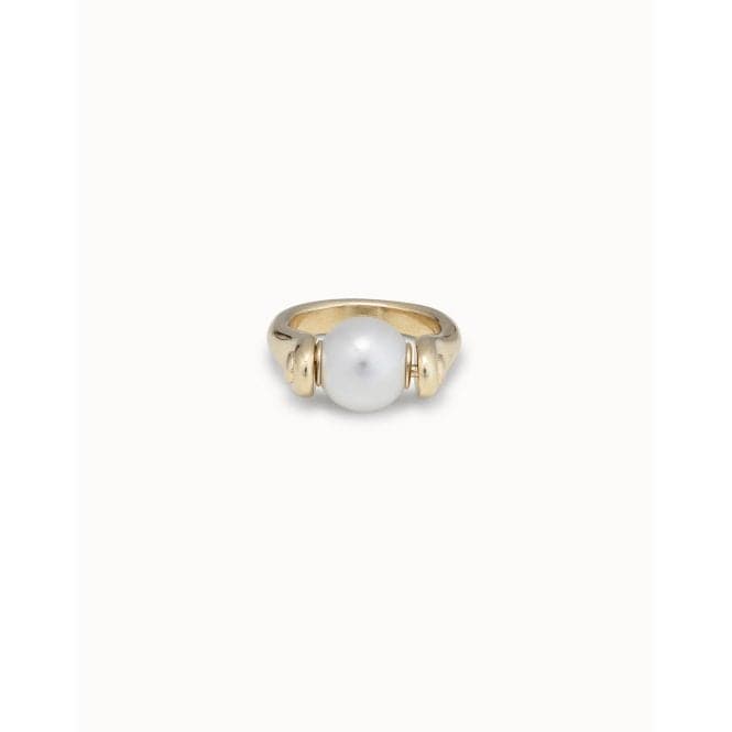 Full Pearlmoon White Pearl Shell RingUNOde50ANI0717BPLORO09