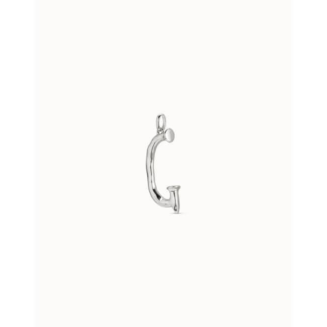 Gimme A Letter G Large Silver Metal Charm CHA0007MTL0000U