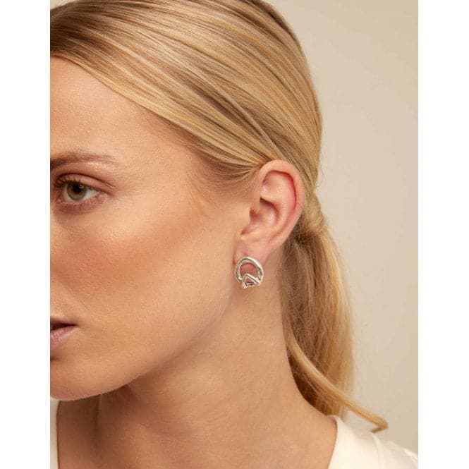 Gameof3 Silver Metal EarringsUNOde50PEN0773MTL0000U