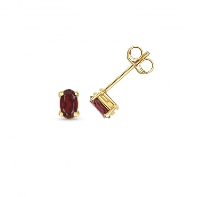 Garnet Oval Stud Earrings ED409GGemstones JewelleryED409G