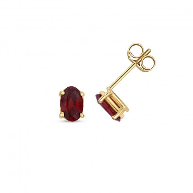 Garnet Oval Stud Earrings ED410GGemstones JewelleryED410G