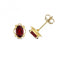 Garnet Oval Stud Earrings ED412GGemstones JewelleryED412G