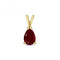 GarnetPear Shape Pendant PD278GGemstones JewelleryPD278G